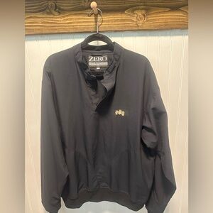 Zero Restrictions Mens Black Golf Pullover Jacket Windbreaker Sz L style s9002